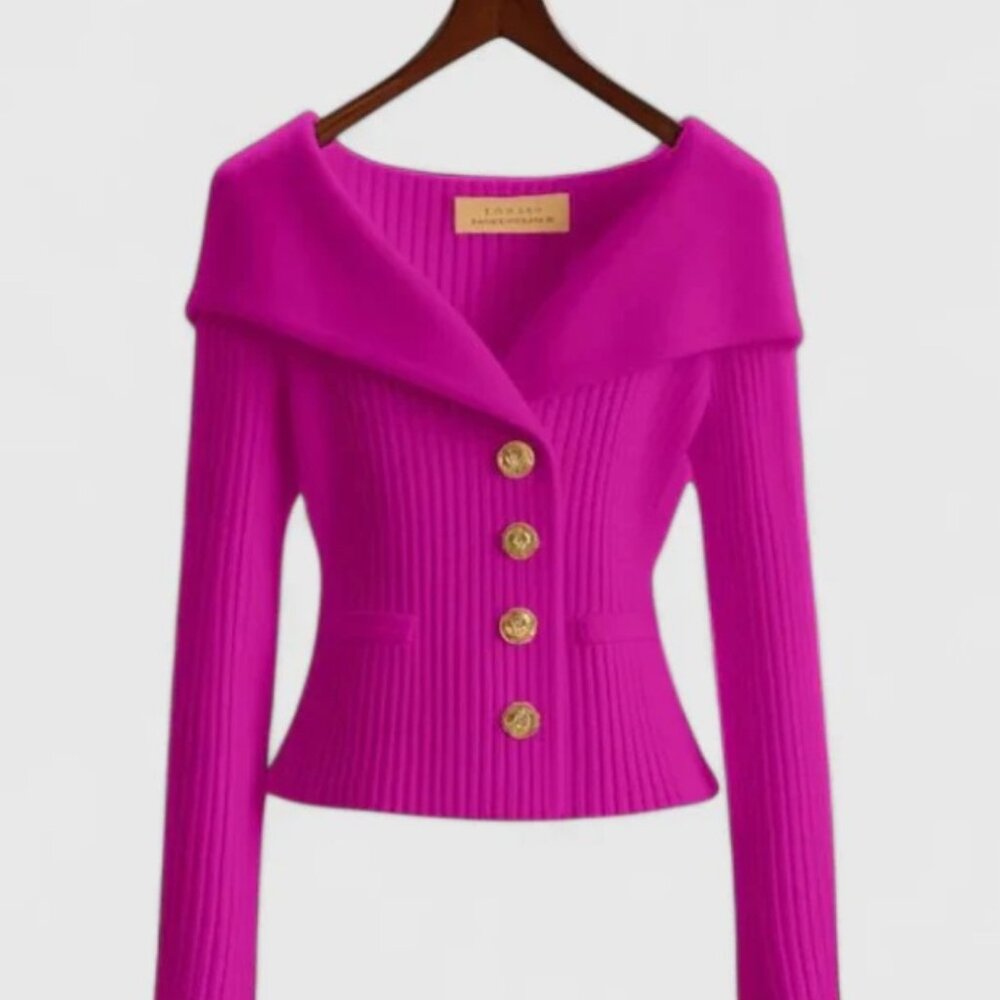 Shein Women's Gorgeous Cardigan Button-Up Sweater Size 7/8